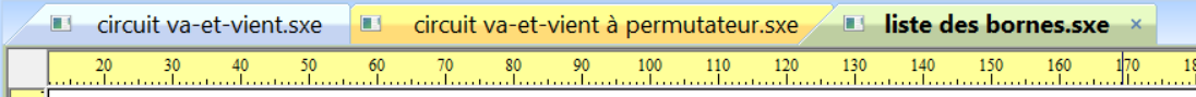 ProfiCAD - interface à onglets